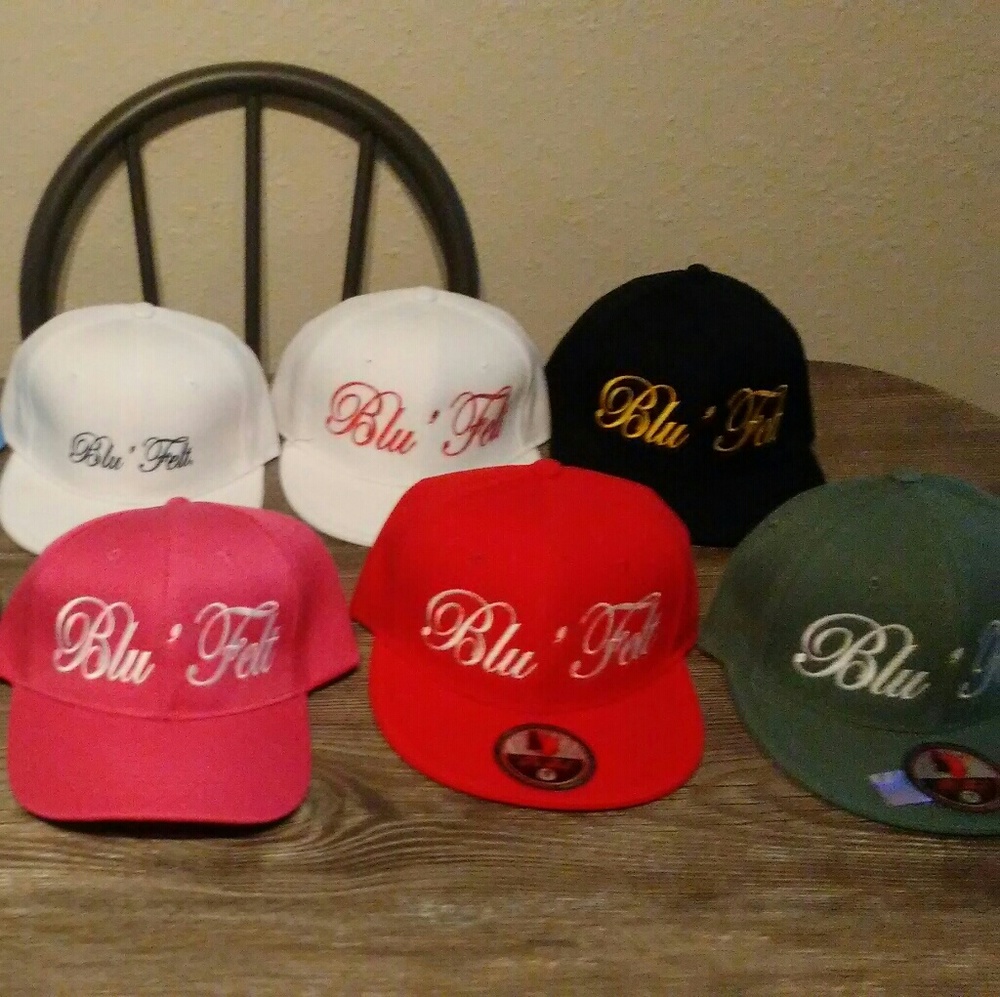 Blu'Felt 6 panel fitted caps